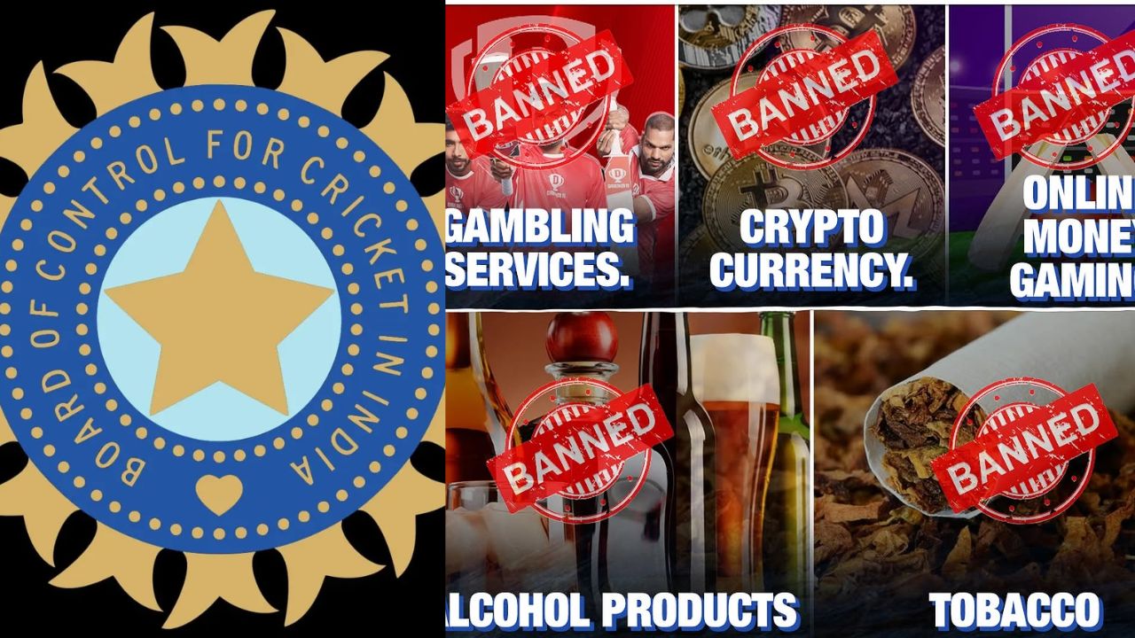 BCCI :  స్పాన్సర్ విషయంలో బీసీసీఐ షాకింగ్ నిర్ణయం.. ఆ కంపెనీలన్నిటికీ చెక్.. గుట్కా, ఆన్ లైన్  గేమ్స్ కు ఇక ఎదురుదెబ్బ