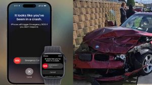 Iphone Crash Detecton: డ్రైవింగ్ చేస్తూ నిద్రపోయిన యువతి.. కారు ప్రమాదంలో ప్రాణాలు కాపాడిన ఐఫోన్