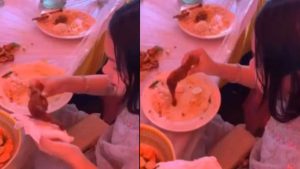 Chicken Leg Thief: పెళ్లిలో చికెన్ లెగ్ పీస్ చోరీ.. పర్సులో దాచిన అతిథి