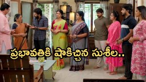 GudiGantalu Today episode: పార్వతిని దారుణంగా అవమానించిన ప్రభావతి..మీనాకు రోహిణికి వార్నింగ్.. షీలా ఎంట్రీ..
