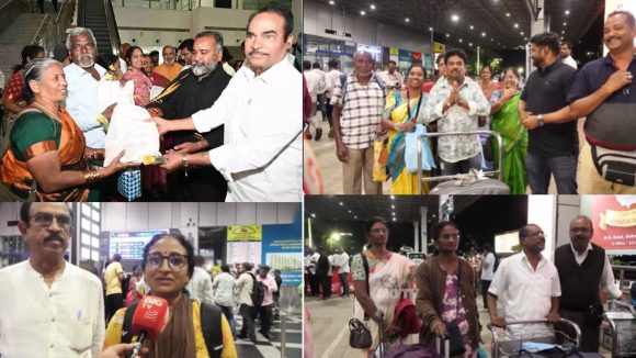 Telugu People from Nepal: నేపాల్ నుంచి సురక్షితంగా తిరుపతి విమానాశ్రయానికి రాయలసీమ జిల్లా వాసులు Telugu People from Nepal: నేపాల్ నుంచి సురక్షితంగా తిరుపతి విమానాశ్రయానికి రాయలసీమ జిల్లా వాసులు