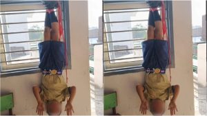School Student Tied: ఏడేళ్ల బాలుడిపై ప్రిన్సిపల్ అమానుషం.. తలకిందులుగా కిటికీకి కట్టి డ్రైవర్ తో కొట్టించిన వైనం