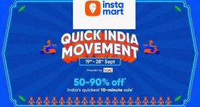 Instamart Quick India Sale: స్మార్ట్ ఫోన్లపై 90 శాతం వరకు డిస్కౌంట్.. మెరుపు డీల్.. రోజూ 10 నిమిషాలు మాత్రమే