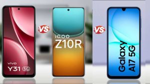 Smartphone Comparison: వివో Y31 ప్రో 5జీ vs గెలాక్సీ A17 5జీ vs ఐకూ Z10R 5జీ.. ఏది కొనుగోలు చేయాలి?