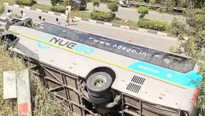 Bus Accident: బోల్తా పడ్డ న్యూగో ట్రావెల్స్ బస్సు.. స్పాట్ లోనే 15 మంది