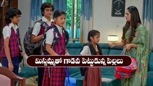 Nindu Noorella Saavasam Serial Today october 20th: ‘నిండు నూరేళ్ల సావాసం’ సీరియల్‌: మిస్సమ్మను అవైడ్‌ చేస్తున్న పిల్లలు