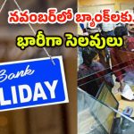 Bank Holidays Nov 2025: నవంబర్‌లో బ్యాంక్ హాలీడేస్.. వామ్మో ఇన్ని రోజులా ?