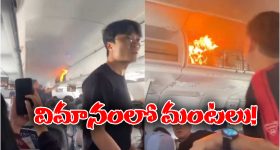 Fire in Flight: గాల్లో ఉండగా విమానంలో మంటలు, భయంతో వణికిపోయిన ప్రయాణీకులు!