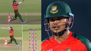 BAN vs WI: 100 మీట‌ర్ల సిక్స్ కొట్టాడు.. కానీ అదే బంతికి ఔట్ అయ్యాడు.. ఎలా అంటే