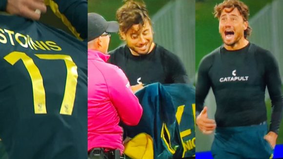 Marcus Stoinis:  బ‌ట్ట‌లు విప్పేసి బౌలింగ్ చేసిన మార్కస్ స్టోయినిస్..వీడియో చూస్తే న‌వ్వు ఆపుకోలేరు