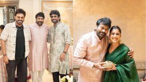 Chiranjeevi: మెగా ఇంట దీపావళి.. ఒకే ఫ్రేమ్ లో స్టార్ హీరోస్..ఫోటోలు వైరల్!