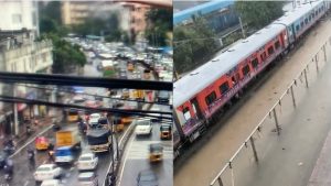 Telangana Rains: మొంథా తుపాను.. ట్రాక్‌పై నీరుతో నిలిచిపోయిన రైళ్లు, హైదరాబాద్‌లో భారీగా ట్రాఫిక్ జామ్