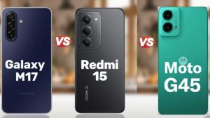 Smartphone Comparison: మోటోరోలా G45 vs గెలాక్సీ M17 5G vs రెడ్‌మి 15 5G.. రూ.15000 బడ్జెట్‌లో ఏది బెస్ట్?