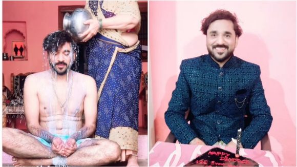 Happy Divorce: పాలతో స్నానం చేసి.. కేక్ కట్ చేసి.. విడాకులను సెలబ్రేట్ చేసుకున్న భర్త, వీడియో వైరల్