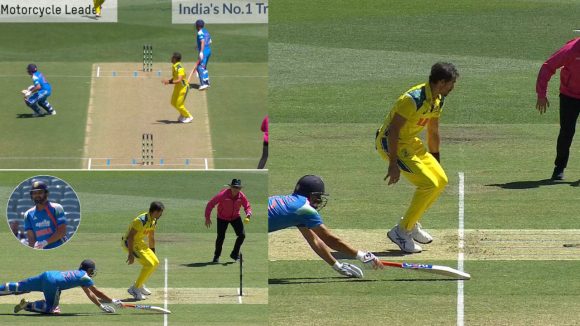 IND VS AUS, 2nd ODI: ర‌నౌట్ చేసేందుకు గిల్ కుట్ర‌లు..కొంచెంలో మిస్..అదిరిపోయే డైవ్ చేసిన రోహిత్ శ‌ర్మ