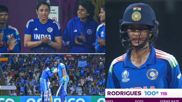 IND W VS AUS W:  సెంచరీతో చెలరేగిన జెమిమా రోడ్రిగ్స్..వరల్డ్ కప్ ఫైనల్స్ లోకి టీమిండియా IND W VS AUS W:  సెంచరీతో చెలరేగిన జెమిమా రోడ్రిగ్స్..వరల్డ్ కప్ ఫైనల్స్ లోకి టీమిండియా