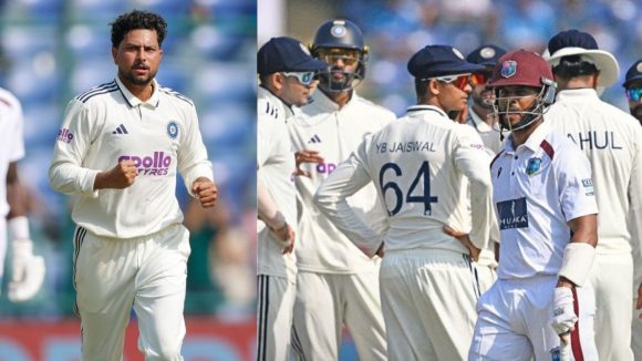 Ind vs WI: 5 వికెట్ల‌తో చెల‌రేగిన‌ కుల్దీప్…మొద‌టి ఇన్నింగ్స్ లో విండీస్ ఆలౌట్‌..స్కోర్ వివ‌రాలు ఇవే