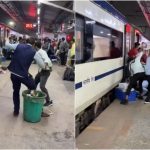 Vande Bharath Staff Fight: ఢిల్లీ రైల్వే స్టేషన్ లో WWE.. చెత్తబుట్టలు, బెల్ట్ లతో కొట్టుకున్న వందే భారత్ సిబ్బంది.. వీడియో వైరల్