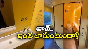 Bullet Train:  రైల్లో హైటెక్ వాష్ రూమ్, ఫైవ్ స్టార్ హోటల్లోనూ ఇలా ఉండదండీ బాబూ!