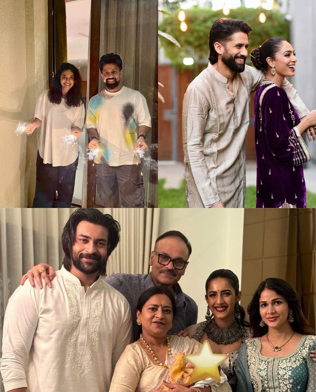 Diwali Special: దీపావళి వేళ ఆకట్టుకుంటున్న సెలబ్రిటీ జంటలు!