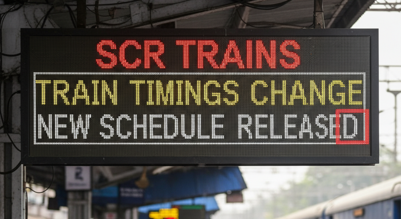SCR Train Timings: రైల్వే ప్రయాణికుల అలర్ట్.. ఈ రైళ్ల టైమింగ్స్ మారాయి ...