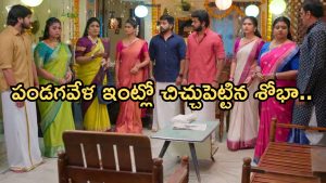 GudiGantalu Today episode: రోహిణికి టెన్షన్.. కోడళ్లతో ప్రభావతి పూజ.. సత్యం ఇంట దీపావళి సంబరాలు..