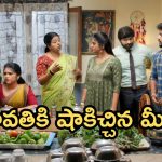 GudiGantalu Today episode: నోరు జారిన బాలు.. మీనాకు కోపం తెప్పించిన ప్రభావతి..ఇంట్లోంచి వెళ్ళిపోయిన మీనా..