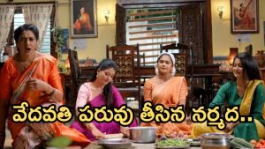 Illu Illalu Pillalu Today Episode: నర్మదకు అడ్డంగా దొరికిపోయిన శ్రీవల్లి.. సిగ్గుపడ్డ వేదవతి.. ధీరజ్ కోసం ప్రేమ రచ్చ..