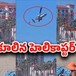 California: చెట్టును తాకి లైవ్‌లో కుప్పకూలిన హెలికాప్టర్