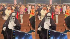 Nun Garba Dance: ‘నన్’ వేషంలో గర్బా డ్యాన్స్.. నెట్టింట వీడియా వైరల్.. ఇదేం పైత్యమంటూ కామెంట్స్