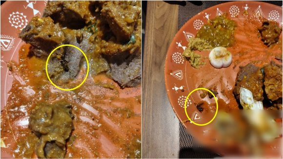 Cockroach In Food: నానక్ రామ్ గూడ కృతుంగ హోటల్ లో షాకింగ్ ఘటన.. రాగి ముద్దలో బొద్దింక