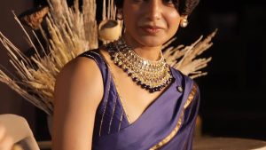 Samantha: కొత్త ఆరంభం.. నీలి రంగులో చీరలో మెస్మరైజ్ చేస్తున్న సామ్‌