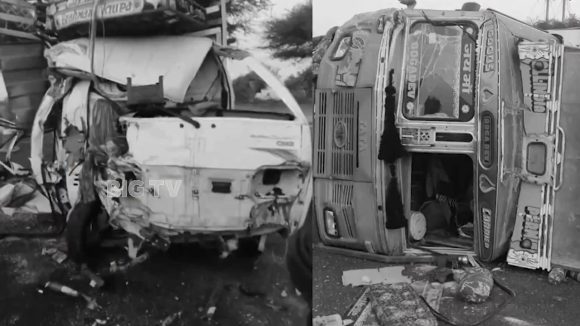 Road Accident: టెంపోను ఢీకొట్టిన ట్రక్కు.. ఆరుగురు భక్తులు మృతి..