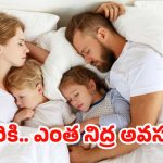 Sleep By Age: వయస్సును బట్టి.. ఎవరు ఎంత నిద్రపోవాలో తెలుసా ?