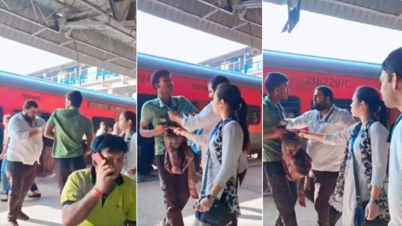 Viral Video: టికెట్ లేదని ట్రావెలర్‌పై రైల్వే అధికారి దాడి, వీడియో వైరల్