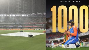 Abhishek Sharma : కోహ్లీ రికార్డు బ్రేక్ చేసిన అభిషేక్ శర్మ.. ఏకంగా 1000 పరుగులు.. మ్యాచ్ రద్దు?