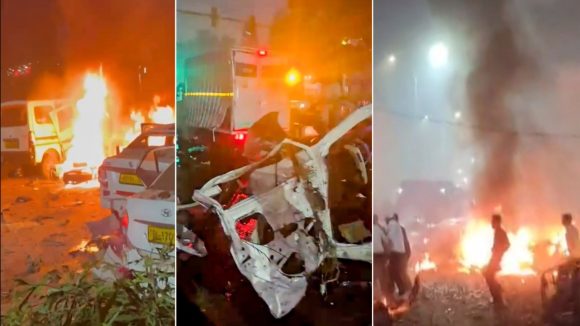 Delhi Bomb Blast: దిల్లీ బాంబు పేలుడులో భయానక దృశ్యాలు.. రెండు ముక్కలై కారుపై పడిన మృతదేహం
