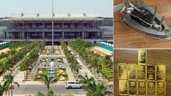 Hyderabad News: శంషాబాద్ ఎయిర్‌పోర్టు‌.. ఐరన్ బాక్సులో భారీగా బంగారం, షాకైక అధికారులు