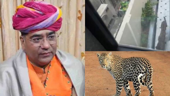 Leopard in Jaipur: రాజస్థాన్ మంత్రి ఇంట్లోకి చొరబడ్డ చిరుత.. తీవ్ర భయాందోళనలో మంత్రి కుటుంబం!