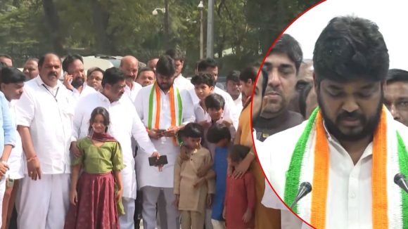 Hyderabad News: నవీన్ యాదవ్ అనే నేను..  ప్రమాణ స్వీకారం, కుటుంబసభ్యులతో హాజరు