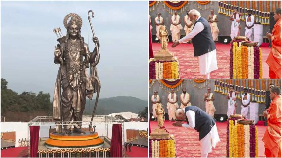 PM Modi – Lord Rama Statue: ప్రపంచంలో అత్యంత ఎత్తైన శ్రీరాముడి విగ్రహం, ఆవిష్కరించిన ప్రధాని మోడీ!