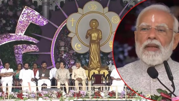 Puttaparthi: విశ్వప్రేమకు ప్రతిరూపం, ఆయన ప్రేమ మనతో, సత్యసాయి జయంతి ఉత్సవాల్లో ప్రధాని మోదీ