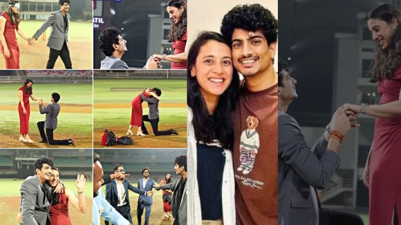 Palash Muchhal Proposes: కళ్లకు గంతలు క‌ట్టి, అర్ధ‌రాత్రి స్టేడియంలో స్మృతికి పలాశ్ ‘సర్‌ప్రైజ్ ప్రపోజల్’