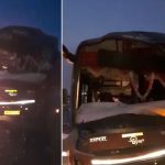 Road Accident: లారీని ఢీ కొట్టిన ప్రైవేటు ట్రావెల్ బస్సు, స్పాట్‌‌లో డజను మంది, ఆపై ఇద్దరు