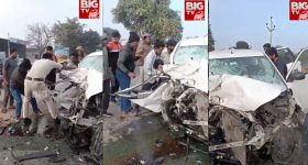 Rangareddy News: హైదరాబాద్-బీజాపూర్ హైవే పై ఘోర ప్రమాదం..  ఢీకొన్న రెండు కార్లు, స్పాట్‌లో