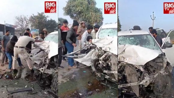 Rangareddy News: హైదరాబాద్-బీజాపూర్ హైవే పై ఘోర ప్రమాదం..  ఢీకొన్న రెండు కార్లు, స్పాట్‌లో