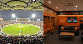 Uppal Stadium Dressing Room: SRH డ్రెస్సింగ్ రూమ్ చూశారా..? ఉప్పల్ స్టేడియంలో లగ్జరీ ఏర్పాట్లు.. ఈ వీడియో చూస్తే షాక్ అవ్వాల్సిందే