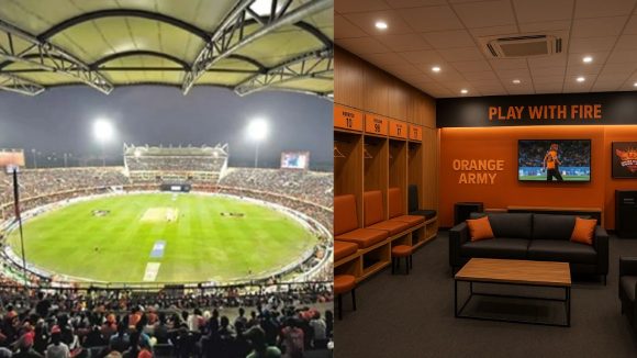 Uppal Stadium Dressing Room: SRH డ్రెస్సింగ్ రూమ్ చూశారా..? ఉప్పల్ స్టేడియంలో లగ్జరీ ఏర్పాట్లు.. ఈ వీడియో చూస్తే షాక్ అవ్వాల్సిందే