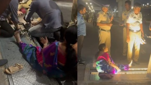 Hyderabad News: తెలంగాణ సచివాలయం వద్ద ప్రమాదం.. మహిళా ఉద్యోగిని రక్షించిన ఎస్ఆర్ఎఫ్ సిబ్బంది