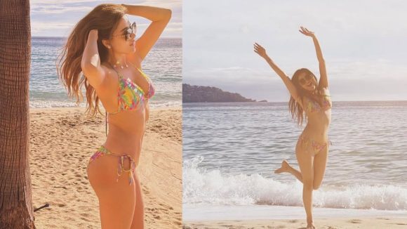 Geethika : బికినీలో అందాలతో కుర్రాళ్ళను ఉడికిస్తున్న అహింస హీరోయిన్.. బాపురే కష్టమే..